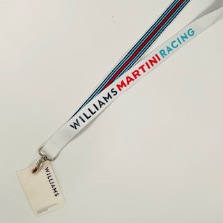 Martini Williams Racing F1 Team Issued VIP Lanyard & Pass-White