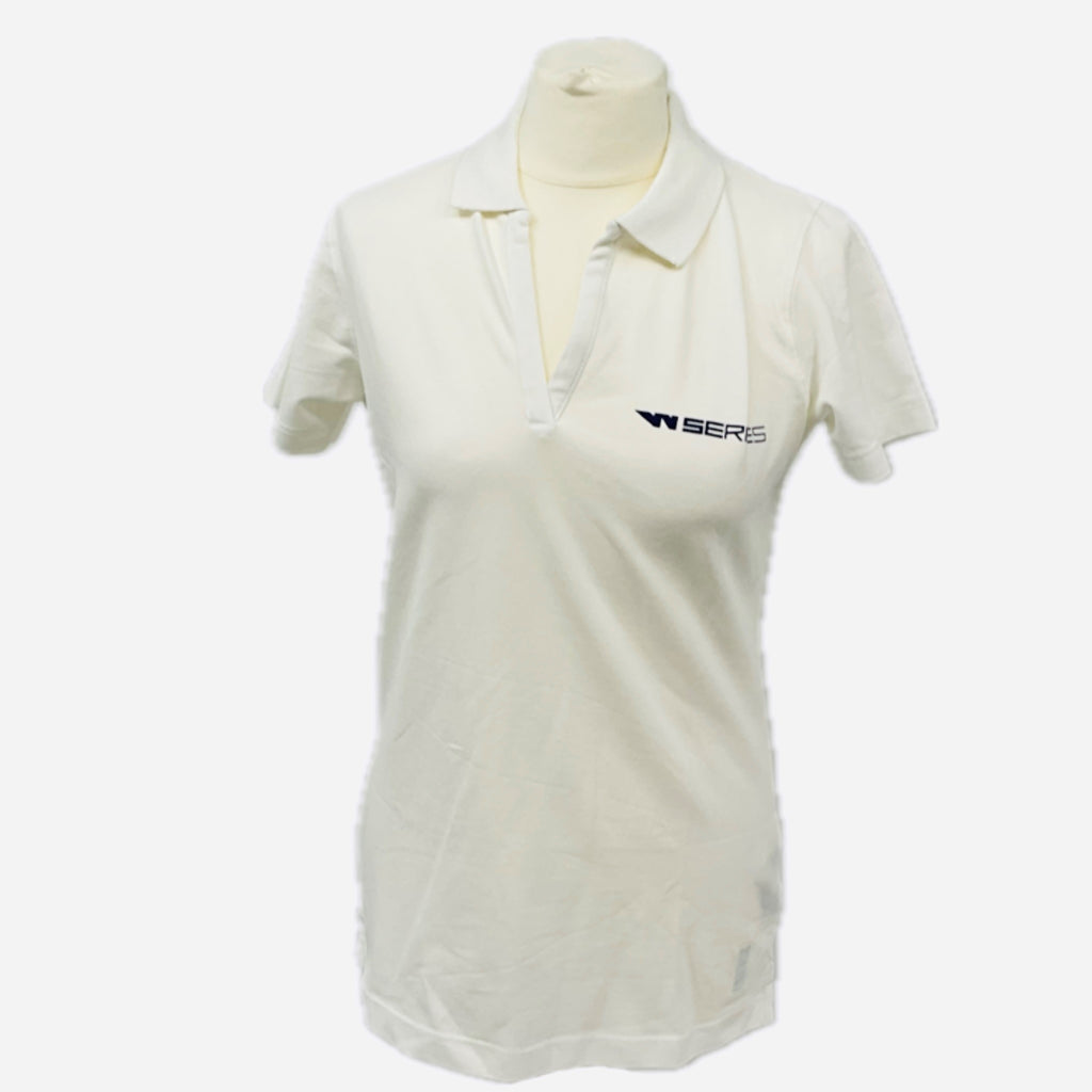 Women's W-Series Team Issue V-Neck Polo Shirt-White