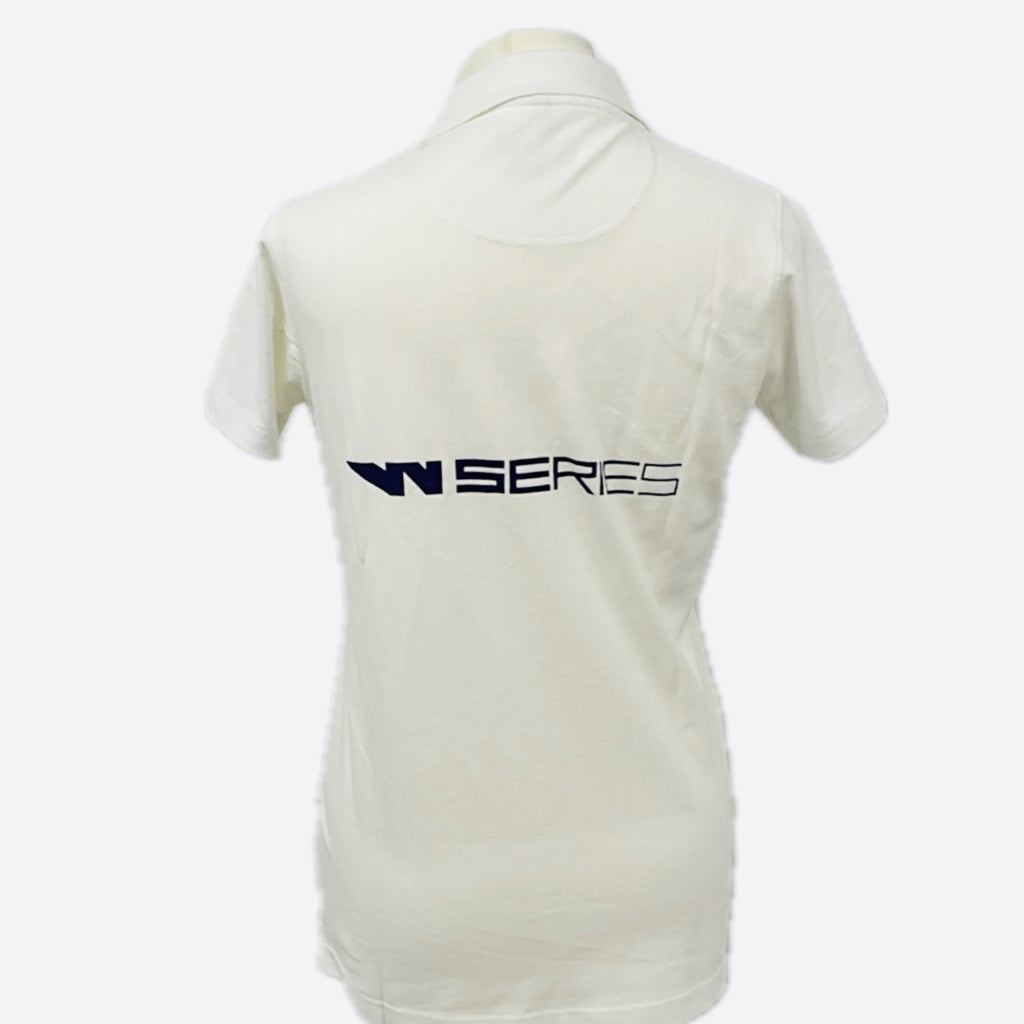 Women's W-Series Team Issue V-Neck Polo Shirt-White