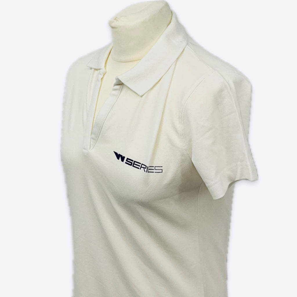 Women's W-Series Team Issue V-Neck Polo Shirt-White