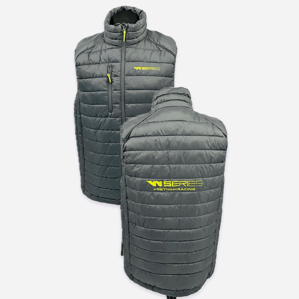 Men's W-Series World Championship Official Team Issue Clique Hudson Gillet Bodywarmer-Grey