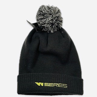 W-Series World Championship Official Team Issue Cuff Bobble Beanie Hat -Grey