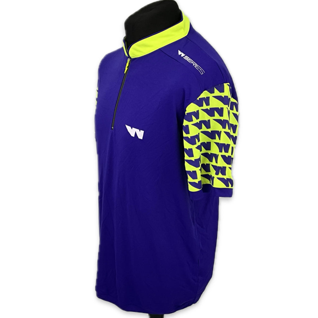 Men's W-Series World Championship Official Team Issue Race Day Polo Shirt-Purple/Lime