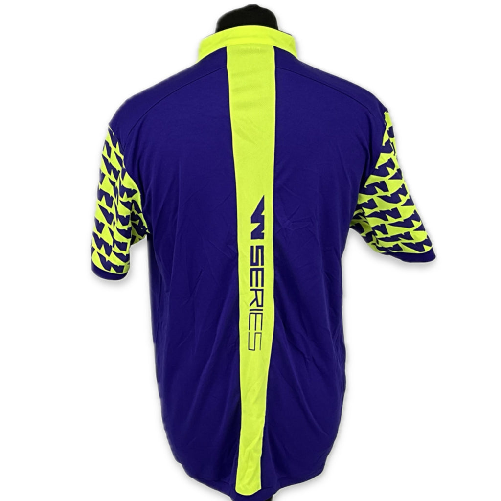 Men's W-Series World Championship Official Team Issue Race Day Polo Shirt-Purple/Lime