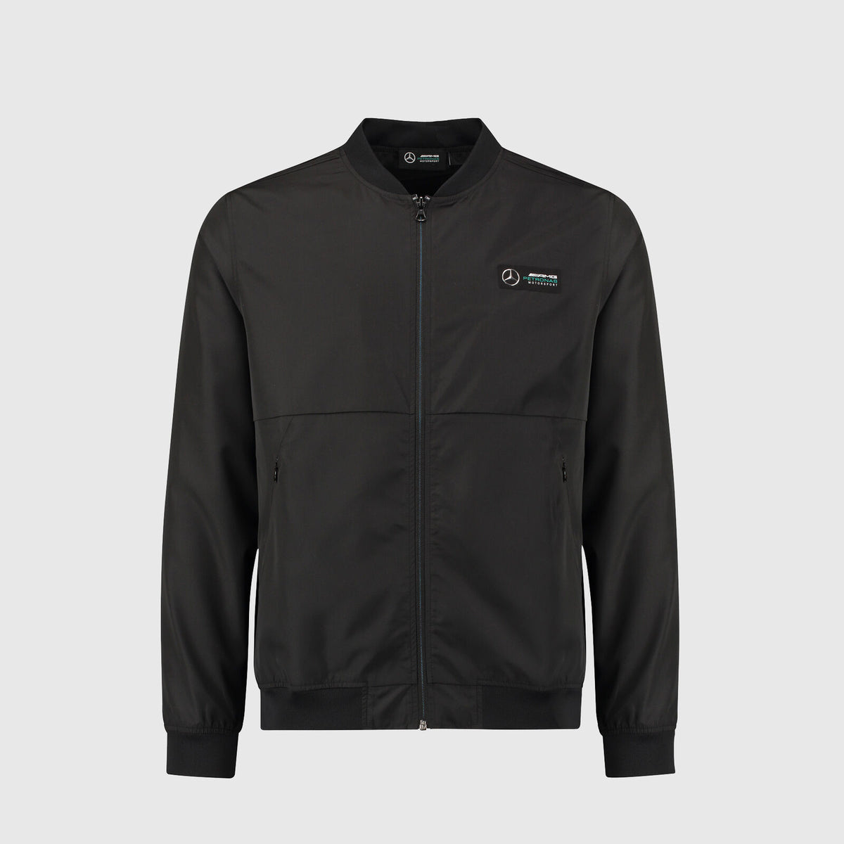 Mercedes AMG Petronas Official Merchandise Team Lightweight Bomber Jacket-Black - Pit-Lane Motorsport