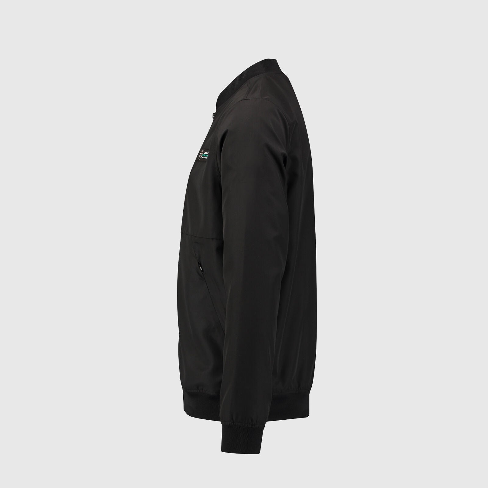 Mercedes AMG Petronas Official Merchandise Team Lightweight Bomber Jacket-Black - Pit-Lane Motorsport
