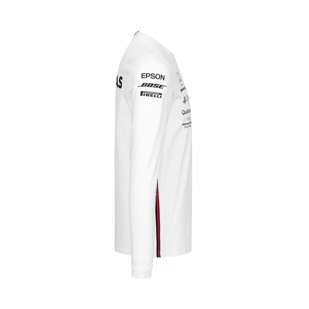 Mercedes-AMG Petronas Motorsport 2019 F1™ Team Long Sleeve Driver T-shirt White - Pit-Lane Motorsport