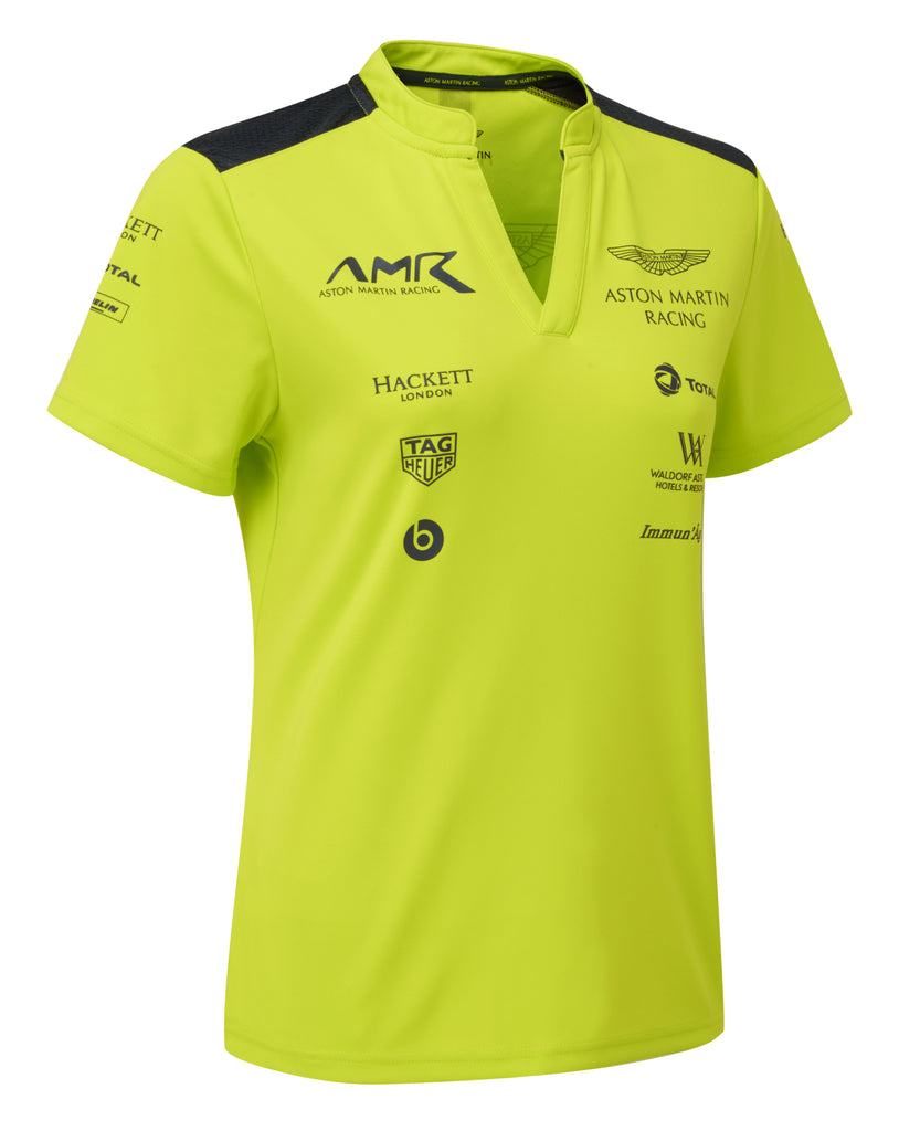Used Team Issue AMR Women's Polo Shirt Lime Green