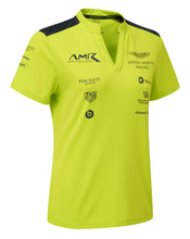 Load image into Gallery viewer, Used Team Issue AMR Women&#39;s Polo Shirt Lime Green