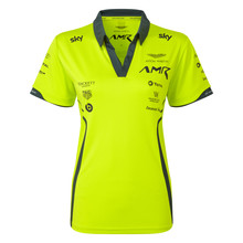 Load image into Gallery viewer, AMR Women&#39;s Team Polo Shirt Lime Green - Pit-Lane Motorsport
