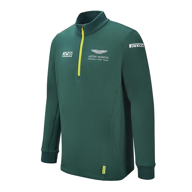 Aston Martin Cognizant F1 Team Official Merchandise Team Mid-layer Sweatshirt-Green