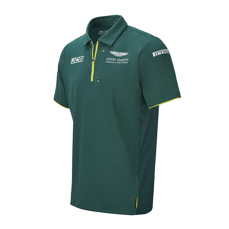 Aston Martin Cognizant F1 Official Merchandise Team Men's Polo Shirt-Green