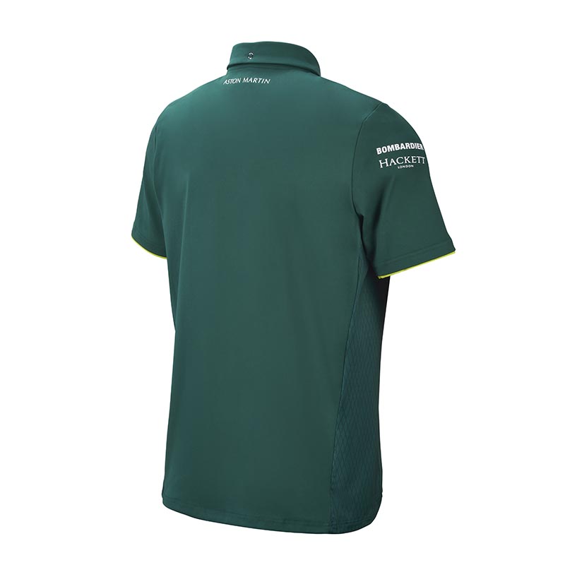 Aston Martin Cognizant F1 Official Merchandise Team Men's Polo Shirt-Green - Pit-Lane Motorsport