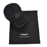 Aston Martin Racing F1 Team Official Merchandise Lifestyle Cap with cotton Drawstring Bag-Black