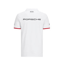 Load image into Gallery viewer, Porsche Motorsport Official Team Merchandise Polo Shirt  - White - with Free Motorsport Kit - Pit-Lane Motorsport