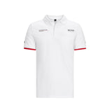 Porsche Motorsport Official Team Merchandise Polo Shirt  - White - with Free Motorsport Kit