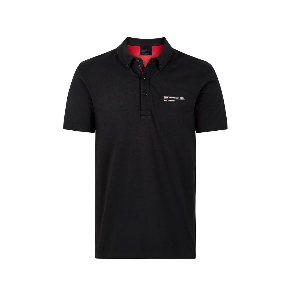 Porsche Motorsport Official Team Merchandise Polo Shirt - Black - 2019/20 - Pit-Lane Motorsport