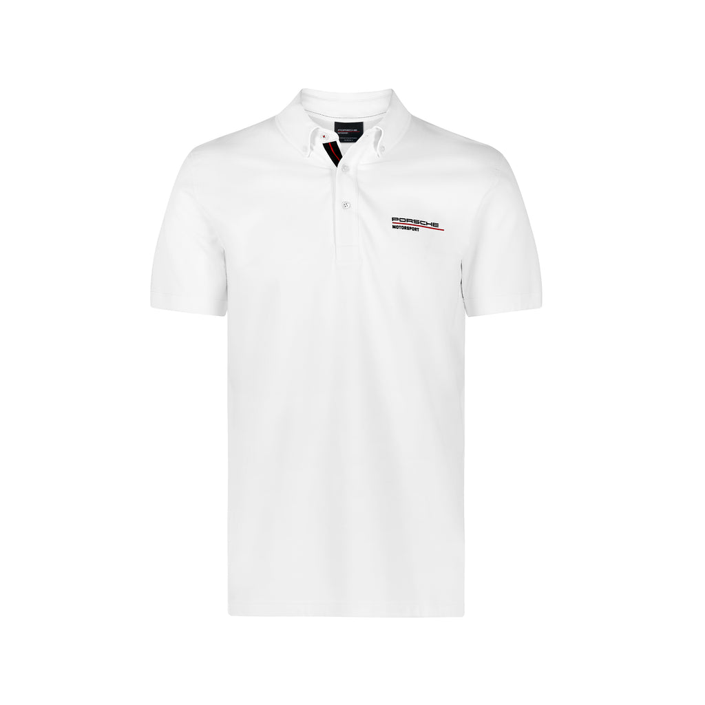 Porsche Motorsport Official Team Merchandise Polo Shirt - White - 2019/20 - Pit-Lane Motorsport