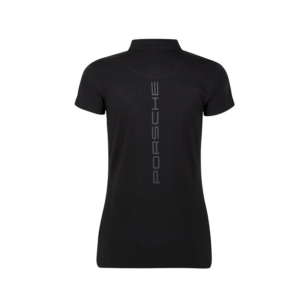 Women's Porsche Motorsport Polo Shirt - Black - Pit-Lane Motorsport