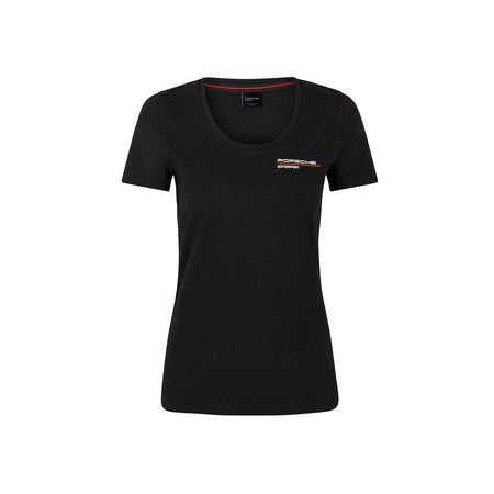Women's Porsche Motorsport T-Shirt - Black - Pit-Lane Motorsport