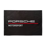 Porsche Motorsport Official Merchandise Large Fan Team Flag-Black