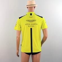 Load image into Gallery viewer, Used Aston Martin Racing AMR Polo Shirt Lime Green late 2018 - Pit-Lane Motorsport