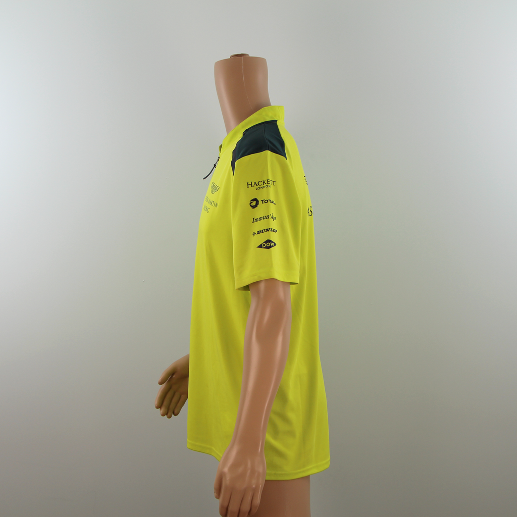 New Aston Martin Racing Official Team Polo Shirt Lime Green-  2015 - Pit-Lane Motorsport
