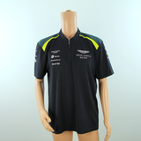 Used Aston Martin Racing Official Team Polo Shirt Dark Blue - 2017