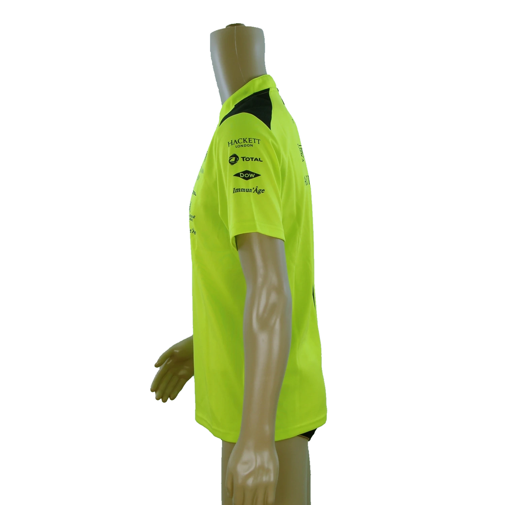 Team Issue Aston Martin Racing AMR Polo Shirt Lime Green early 2018