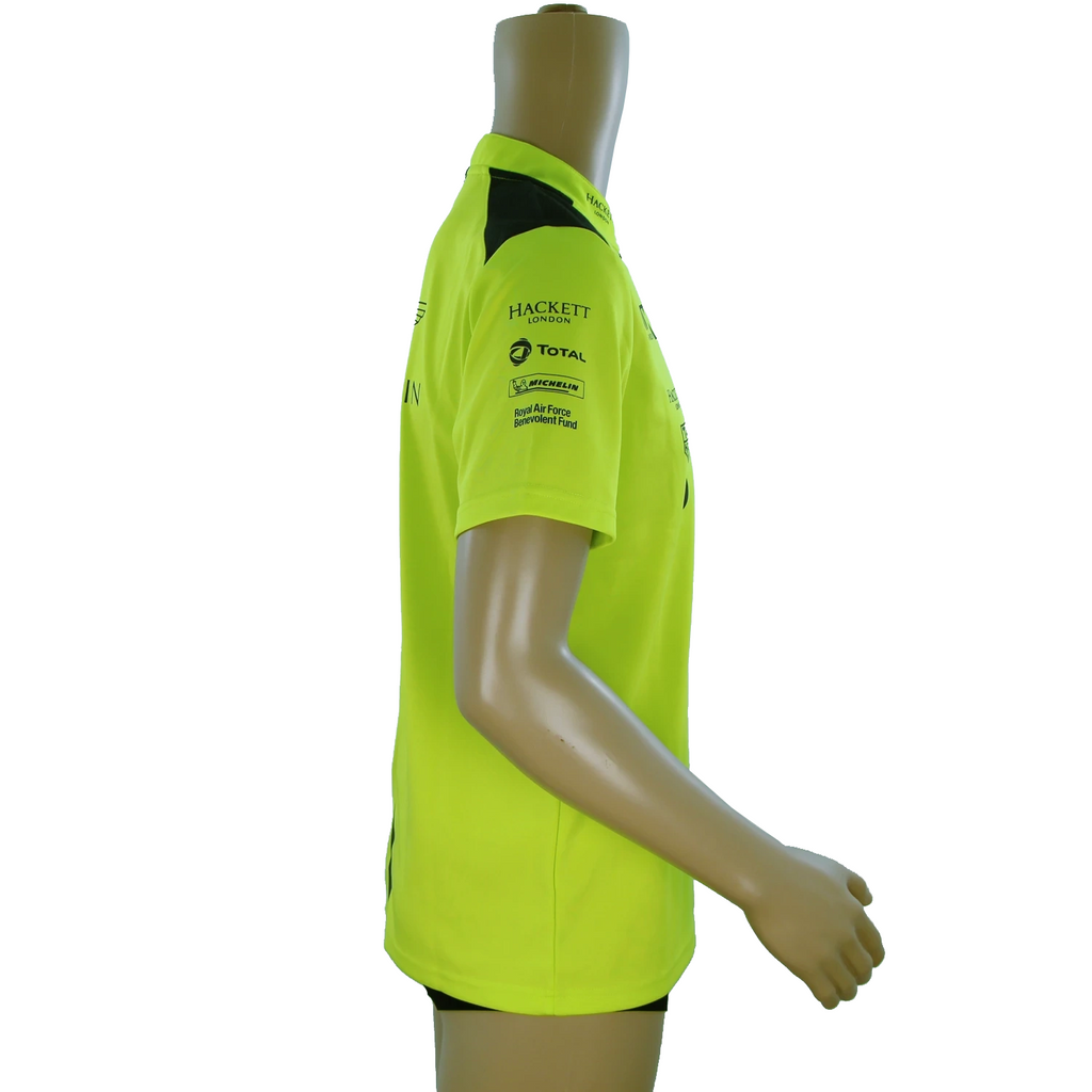 Team Issue Aston Martin Racing AMR Polo Shirt Lime Green early 2018