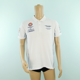 Used Aston Martin Racing Hackett Gulf Polo Shirt White 2012