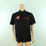 Used Haas F1 Official Team Polo Shirt Black