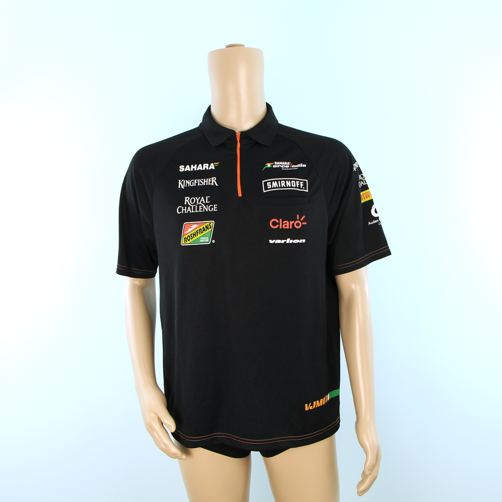 Used Sahara Force India F1 Team Polo Shirt Black - Pit-Lane Motorsport