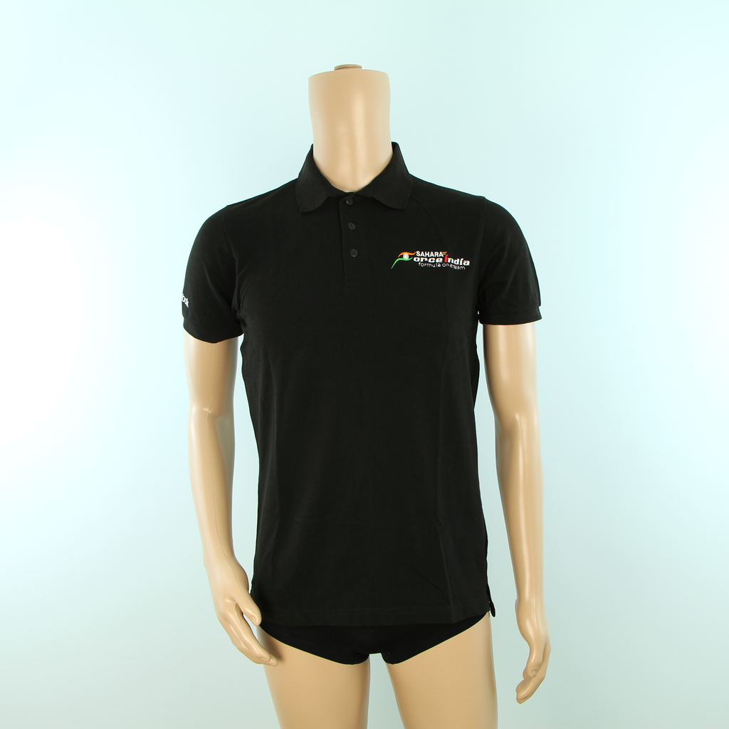 Used Sahara Force India F1 Official Team Polo Shirt Black - Pit-Lane Motorsport