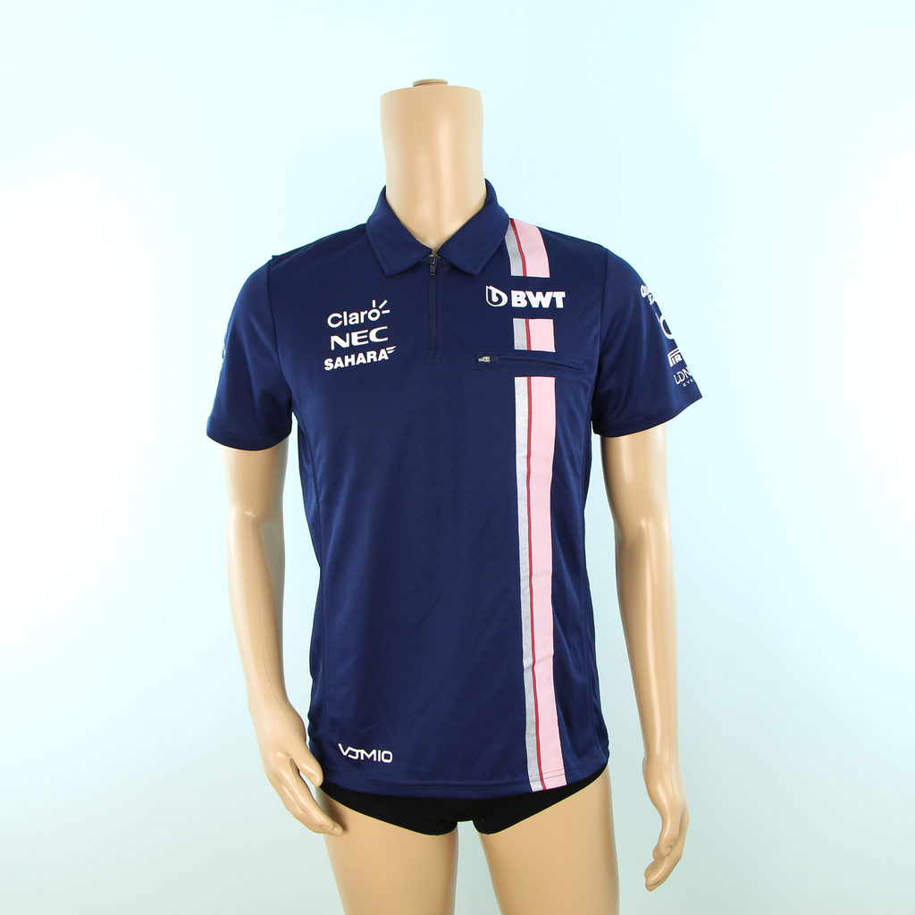 Used Racing Point F1 Force India Polo Shirt Dark Blue - 2018 - Pit-Lane Motorsport