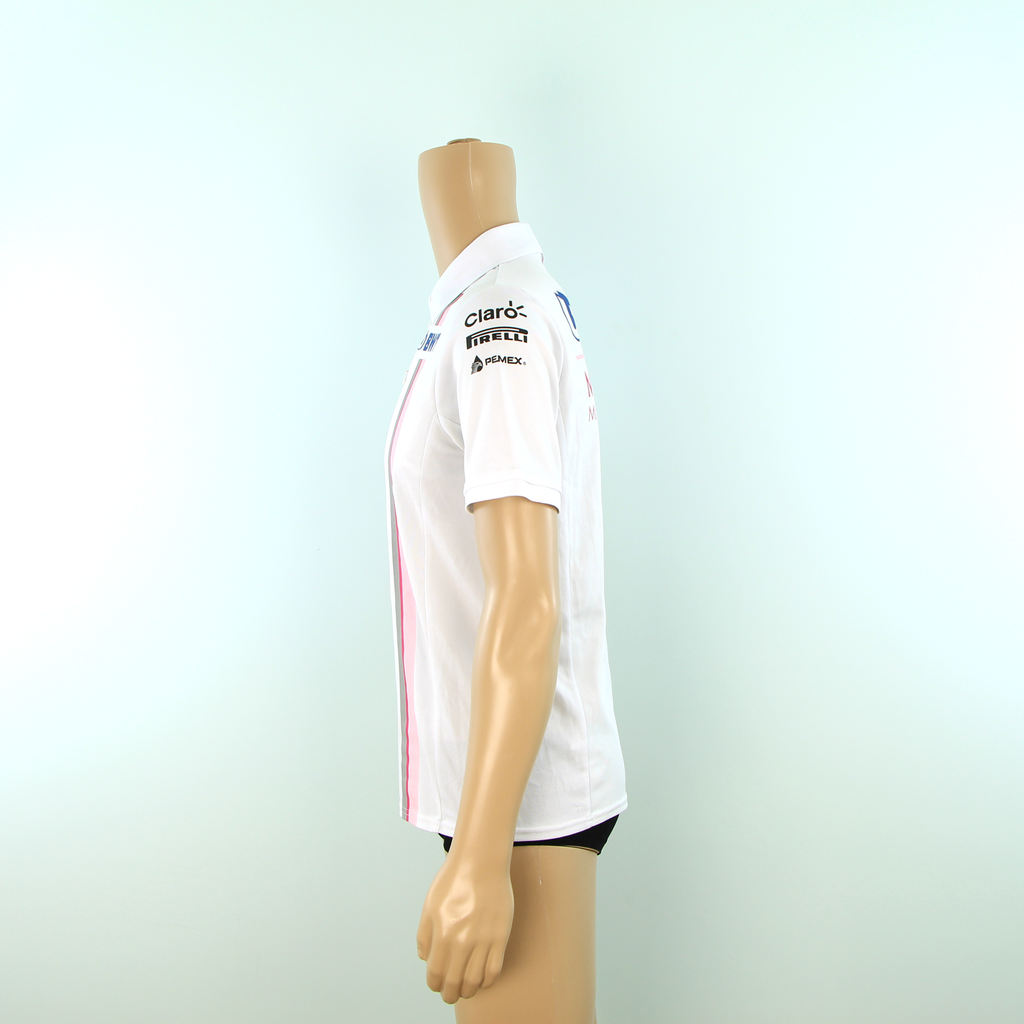 Used Racing Point F1 Force India Polo Shirt White - 2018 - Pit-Lane Motorsport