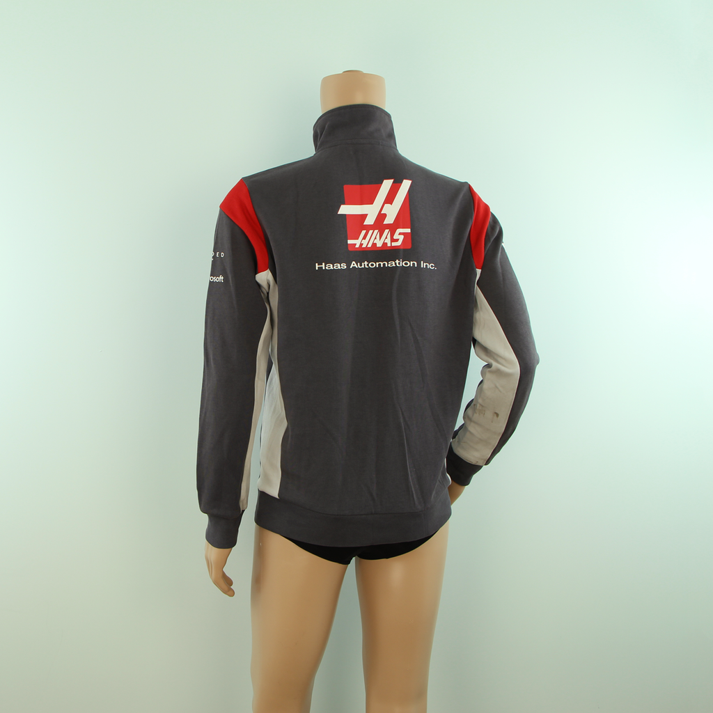 Race engineers used - Haas F1 Team Half Zip Sweatshirt Grey - Pit-Lane Motorsport