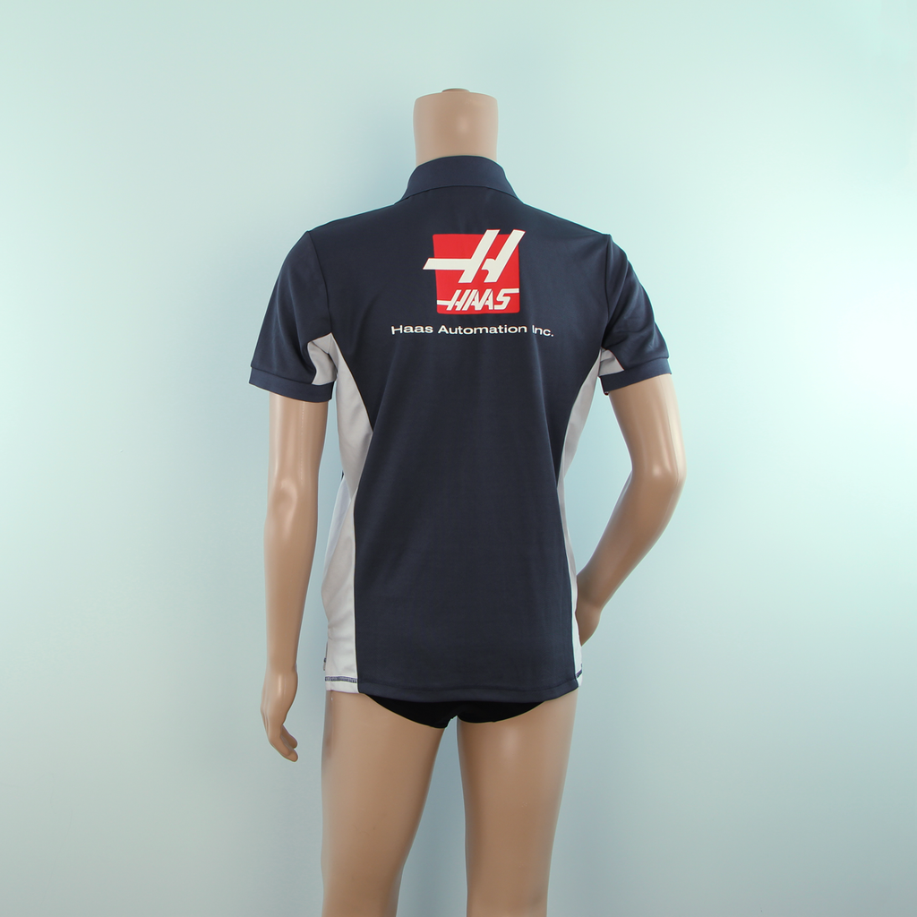 Race Mechanic Used - Haas F1 Team Grey Polo Shirt - Pit-Lane Motorsport