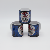 STP Oil inspired Retro/ Vintage Distressed Look Oil Can Mug - 10oz