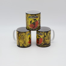 Load image into Gallery viewer, Abarth inspired Retro/ Vintage Distressed Look Oil Can Mug - 10oz - Pit-Lane Motorsport
