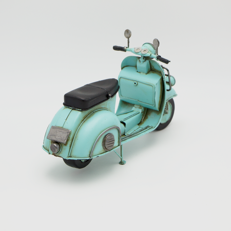 Vintage Vespa Scooter inspired tin plate artistic rendition - Pit-Lane Motorsport