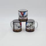 Valvoline Oil inspired Retro/ Vintage Distressed Look Oil Can Mug - 10oz