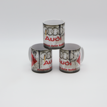 Load image into Gallery viewer, Audi inspired Retro/ Vintage Distressed Look Oil Can Mug - 10z - Pit-Lane Motorsport
