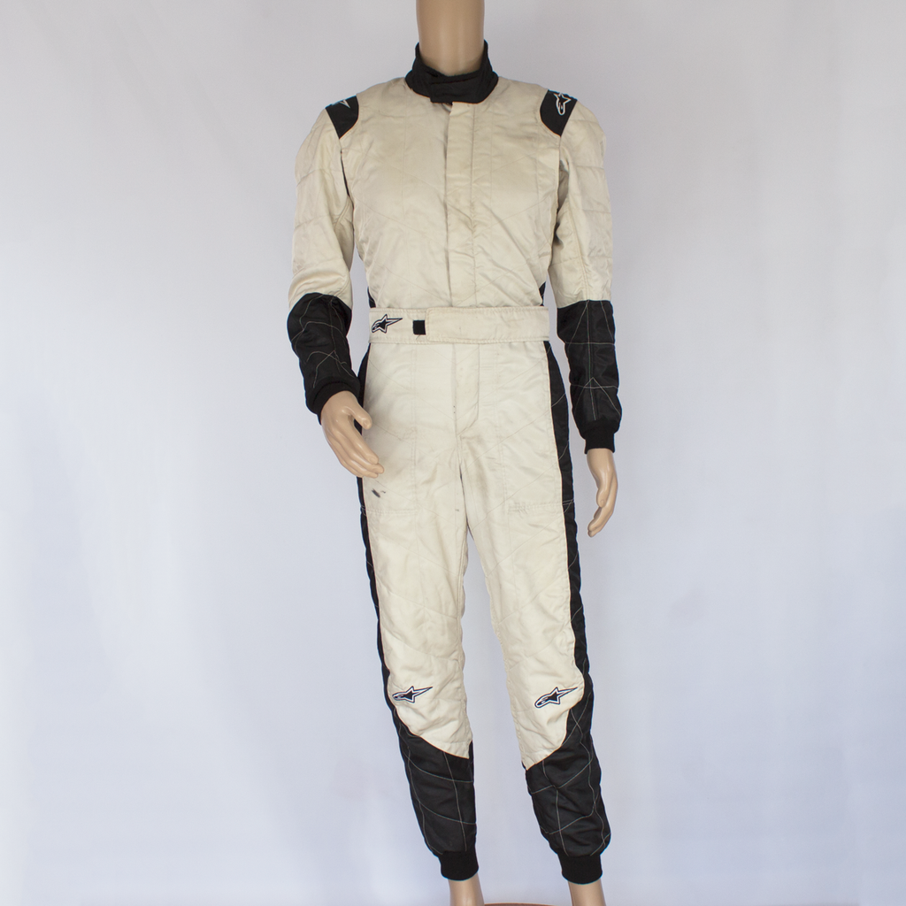 Used - White Alpinestars Race Suit size 48 (Ex Darren Turner) - 2004 - Pit-Lane Motorsport