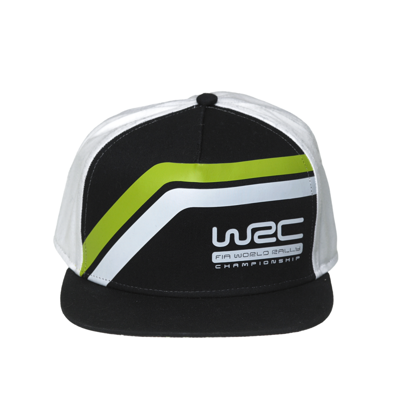 WRC Striped Snapback Cap Black / White - Pit-Lane Motorsport