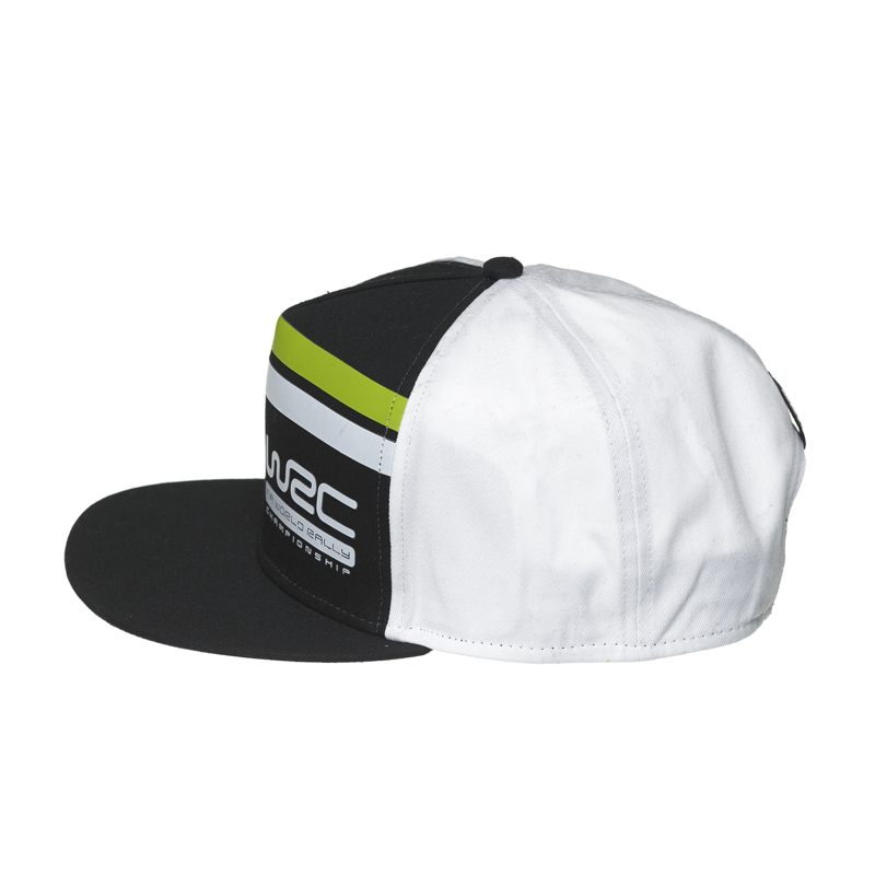 WRC Striped Snapback Cap Black / White - Pit-Lane Motorsport