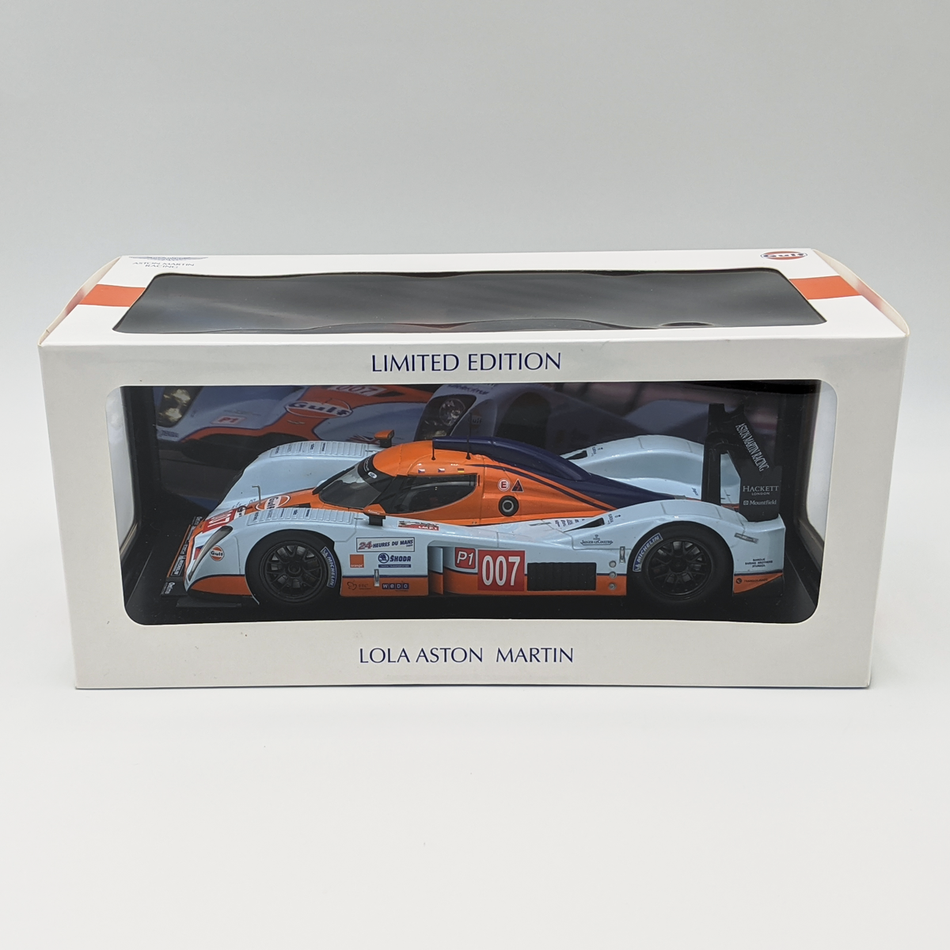 Lola Aston Martin, Gulf Racing #007 DBR1-2 Le Mans LMP1 Spark 1:18 scale model - Pit-Lane Motorsport