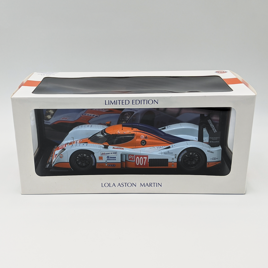 Lola Aston Martin, Gulf Racing #007 DBR1-2 Le Mans LMP1 Spark 1:18 scale model - Pit-Lane Motorsport