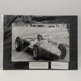 Monaco Grand Prix 1961 Ferrari 156 Richie Ginther - Photo Black and white